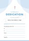 ETC Dedication Certificate A4 Portrait (pack of 10)
