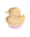 Bamboo Duck Suction Plate - Pink