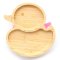 Bamboo Duck Suction Plate - Pink