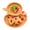 Bamboo Duck Suction Plate - Pink