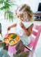 Bamboo Owl Suction Plate - Pink