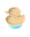 Bamboo Duck Suction Plate - Blue