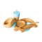 Bamboo Elephant Plate Weaning Gift Set - Blue