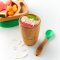 Bamboo Elephant Plate Weaning Gift Set - Green