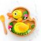 Bamboo Duck Plate Gift Set