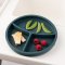 Silicone Plate - with Removable Divider -  Teal