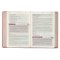 Devotional Bible NLT for Women Faux Leather, Pink