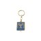 Key Chain-State Seal of Israel (Blue/Red)-Brass (#4550)