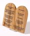 Span-Plaque-Ten Commandments w/Stand (Spanish & Hebrew) (#21147)