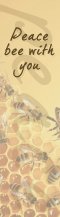 'Peace Bee With You' Bookmark (pack of 10)