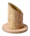 Natural Wood Colour Candle Holder D 5 cm