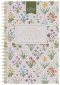 Notebook Spiral Cream Floral My Grace Is Sufficient 2 Cor. 12:9