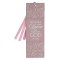 Bookmark-Be Still And Know That I Am God (Ps. 46:10)-Dusty Mauve Faux Leather