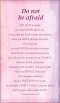 Prayer Cards - Do Not Be Afraid
