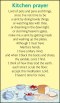Pack of 20 Prayer Cards - Kitchen Prayer