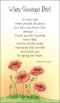 Prayer Card - When Someone Dies