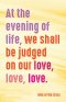 Prayer Card - At The Evening Of Life
