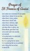 Prayer Card- Prayer Of St Francis Of Assisi