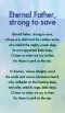 Hymn Card - Eternal Father, Strong To Save (Double Sided)