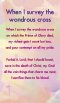 Hymn Card  - When I Survey The Wondrous Cross (Double Sided)