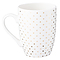 Mug White with Gold Polka Dots Strength & Dignity