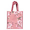 Christian Art Gifts Reusable Shopping Tote Bag: Trust In The Lord Floral Proverbs 3:5 Bible Verse  Inspirational Durable Pink Tote Bag for Groceries, Books, Supplies