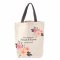 Strength & Dignity Fashion Canvas Tote Bag in White - Proverbs 31:25