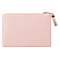 Trust in The Lord Proverbs 3:5 Pink Faux Leather Zippered Pouch