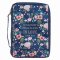 Large Done in Love Navy Floral Value Bible Case - 1 Corinthians 16:14