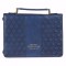 Medium I Know The Plans Jeremiah 29:11, Blue/Gold Faux Leather Bible Cover