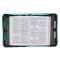 Large Be Still and Know Turquoise Faux Leather Fashion Bible Cover - Psalm 46:10