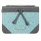 Medium Amazing Grace Tassels Turquoise/Gray Faux Leather Fashion Bible Cover