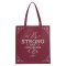 Tote Plum Be Strong and Courageous Josh. 1:9