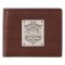 Wallet Leather Brown Blessed is the Man Badge Jer. 17:7