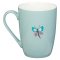 Through Christ Blue Butterfly Ceramic Coffee Mug – Philippians 4:13