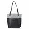 Love Never Fails Black and Gray Faux Leather Bible Cover Tote Bag , One Size