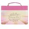 Medium Amazing Grace Scenic Pink Faux Leather Fashion Bible Cover