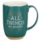 Mug Green/White With God All Things Matt. 19:26