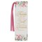 Bookmark-Faux Leather Cream Floral Printed Give Thanks Ps. 107:1
