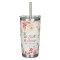 Tumbler w/straw SS Peach Be Still Ps. 46:10