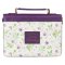 Large Lord's Mercies Are New Purple Fashion Bible Cover - Lam. 3:22-23