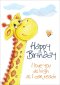 Happy Birthday (Child) - Giraffe -Standard Card