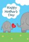 Mothers Day - Elephants Std Card Gloss (6 Pack)
