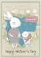 Mothers Day - Bunnies Std Card Gloss (6 Pack)