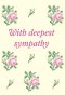 With Deepest Sympathy - Cross Stitch Std Card Gloss (6 Pack)