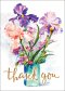 Thank You - Flowers In Vase Std Card Textured (6 Pack)