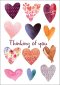 Thinking Of You - Hearts Std Card Textured (6 Pack)