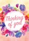 Thinking Of You - Flowers Std Card Textured (6 Pack)
