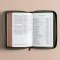 CSB Personal Size Bible, Holman Handcrafted Collection, Zipper Closure, Marbled Olive Premium Calfskin