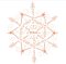Christmas Set - Jesus Star Bauble 10pk Rose Gold Foil
